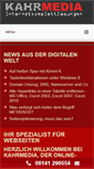 Mobile Screenshot of kahr-media.de