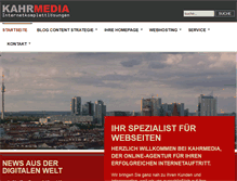 Tablet Screenshot of kahr-media.de